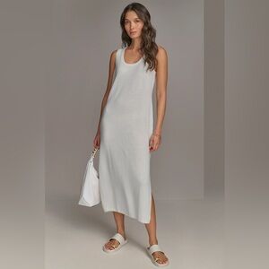Donna Karan Cream Cashmere Dress